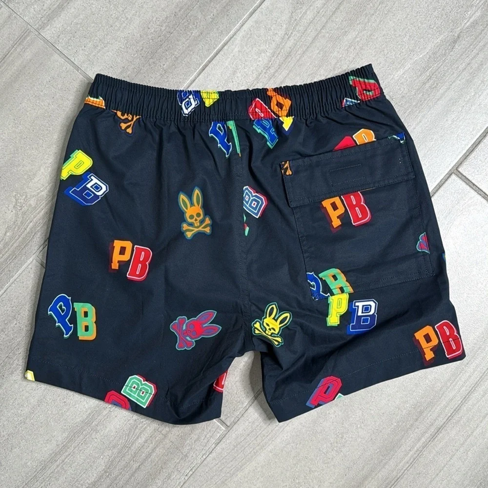 Psycho Bunny Multicolor Swim Trunks